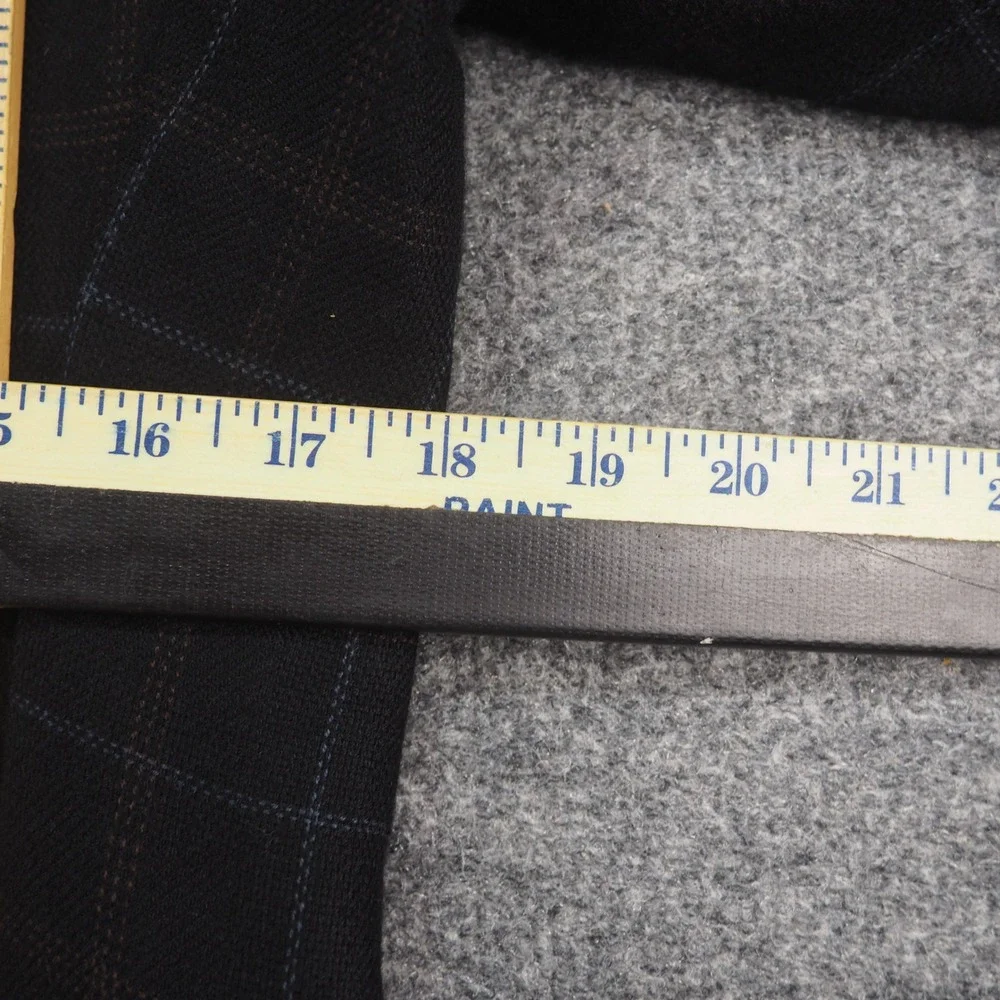 Colombo Cashmere Blazer Mens 34L Navy Plaid Made in Italy Sport Coat